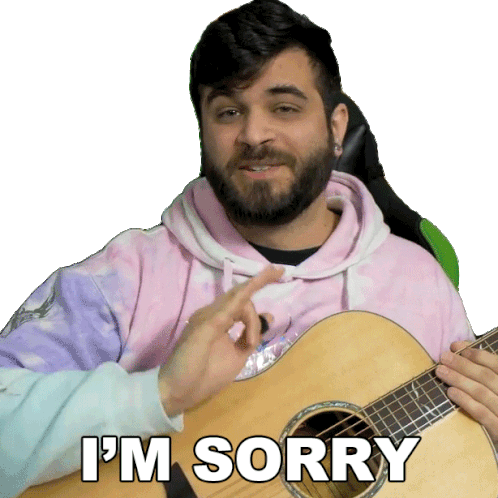 Im Sorry Andrew Baena Sticker - Im Sorry Andrew Baena My Apologies Stickers