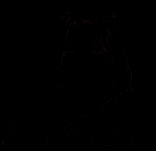 a woman in a black dress is making a funny face next to a smiley face .