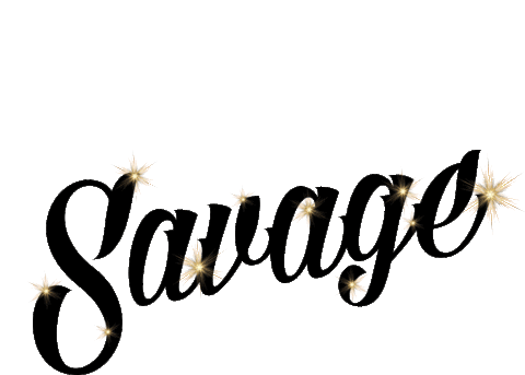 Savage Sparking Sticker - Savage Sparking Text Stickers