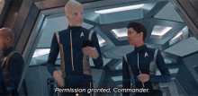 Permission Granted Commander Saru GIF - Permission Granted Commander Saru Michael Burnham GIFs