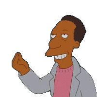 a cartoon man with his eyes closed is wearing a pink sweater