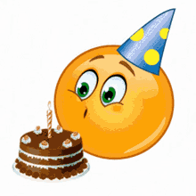 happy birthday emoji gif emojiblowingcandles