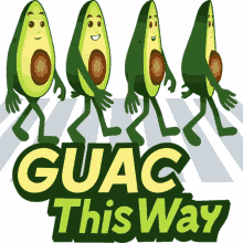 guac this way avocado adventures joypixels walk this way follow me