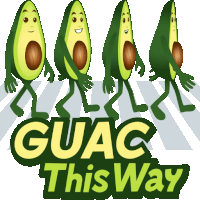 Guac This Way Avocado Adventures Sticker - Guac This Way Avocado Adventures Joypixels Stickers