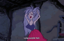 Long Purple Hair GIF - Long Purple Hair GIFs
