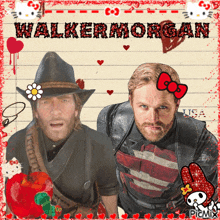a picture of two men with the name walker morgan