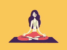 冥想 打坐 瑜珈 思考 GIF