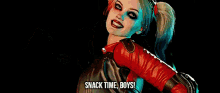 Injustice Harley Quinn GIF - Injustice Harley Quinn Snack Time Boys GIFs
