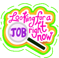 Looking For A Job Job Sticker - Looking For A Job Job Jobless Stickers