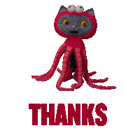 Thanks Octo Cat Sticker - Thanks Octo Cat If Stickers