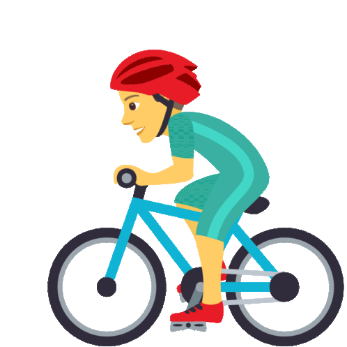 Man Biking Joypixels Sticker - Man Biking Joypixels Biking Stickers