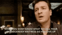 Trans Dont Know What To Call Transgender Waitress GIF - Trans Dont Know What To Call Transgender Waitress Wait GIFs