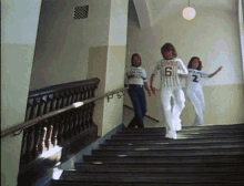 classroom abba running down stairs stairs running