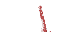 a pixel art drawing of a person 's arm with a triangle in the middle