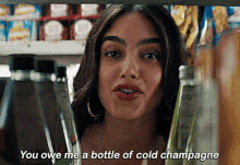 In The Heights Vanessa Morales GIF - In The Heights Vanessa Morales You Own Me A Bottle Of Cold Champagne GIFs