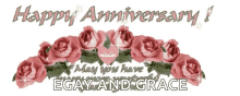 Happy Anniversary Flowers GIF