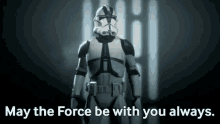 Clone Trooper May The Force Be With You Always GIF - Clone Trooper May The Force Be With You Always Star Wars GIFs
