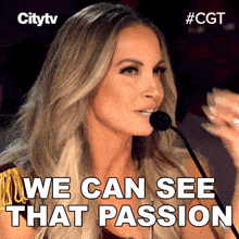 We Can See That Passion Trish Stratus GIF - We Can See That Passion Trish Stratus Canadas Got Talent GIFs