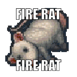 Revita Fire Rat Sticker - Revita Fire Rat Fire Stickers