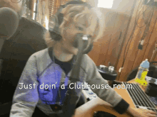 clubhouse kid recording studio father