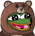 Pepe Bear Sticker - Pepe Bear Cute Bear Outfit Stickers