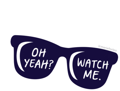 Oh Yeah Watch Me Sticker - Oh Yeah Watch Me Sunglasses Stickers