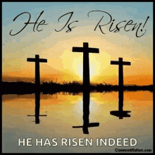 happy easter resurrection day good morning he is risen