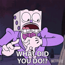What Did You Do King Dice GIF - What Did You Do King Dice The Cuphead Show GIFs