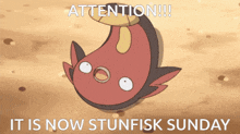 Stunfisk Sunday GIF - Stunfisk Sunday Pokemon GIFs