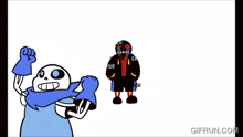 a cartoon of error sans with the words if we were super gay below him
