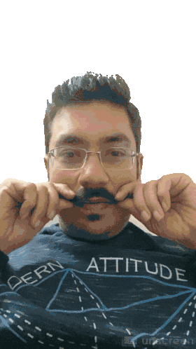 Mooch Rohit Sticker - Mooch Rohit Moustache Stickers