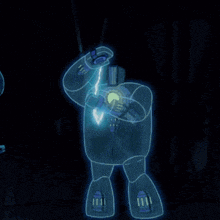 a cartoon drawing of a robot with a lightning bolt coming out of its head