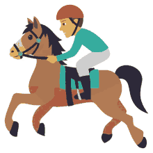 riding a horse activity joypixels horse racing jockey
