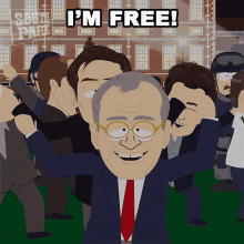 Im Free David Letterman GIF - Im Free David Letterman South Park GIFs