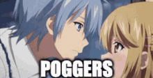 poggers anime poggers pogger kiss poggers kiss