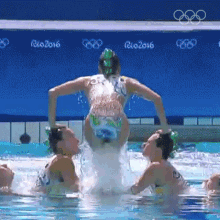 backflip olympics artistic swimming swimming pool stunts flips
