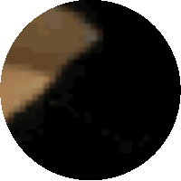 a black circle with a white circle in the middle of it