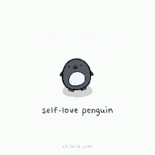Penguin Self Love GIF - Penguin Self Love Be Kind To Yourself GIFs