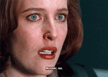 Mulder No The X Files GIF - Mulder No The X Files Dana Scully GIFs