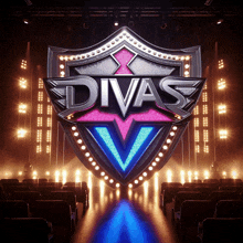 a shield with the word divas v on it
