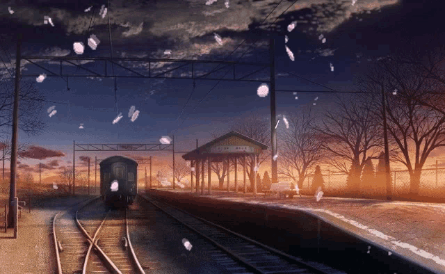 Train Anime GIF - Train Anime Sakura - Discover & Share GIFs