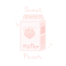 peach tea milk milky peachy pink