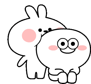 Spoiled Rabbit Smile Person Sticker