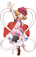 a girl in a red hat is holding a pink and white rabbit