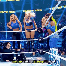 Alexa Bliss Carmella GIF - Alexa Bliss Carmella Shut Up GIFs