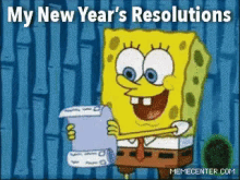 Happy New Year GIF - Newyear Resolutions Spongebob GIFs