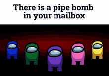 pipe bomb among us dance mailbox