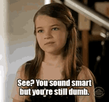 Young Sheldon You Sound Smart But Youre Still Dumb GIF - Young Sheldon You Sound Smart But Youre Still Dumb Missy GIFs