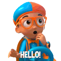 Hello Blippi Sticker - Hello Blippi Blippi Wonders - Educational Cartoons For Kids Stickers