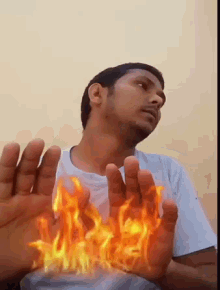 Flames Selfie GIF - Flames Selfie GIFs